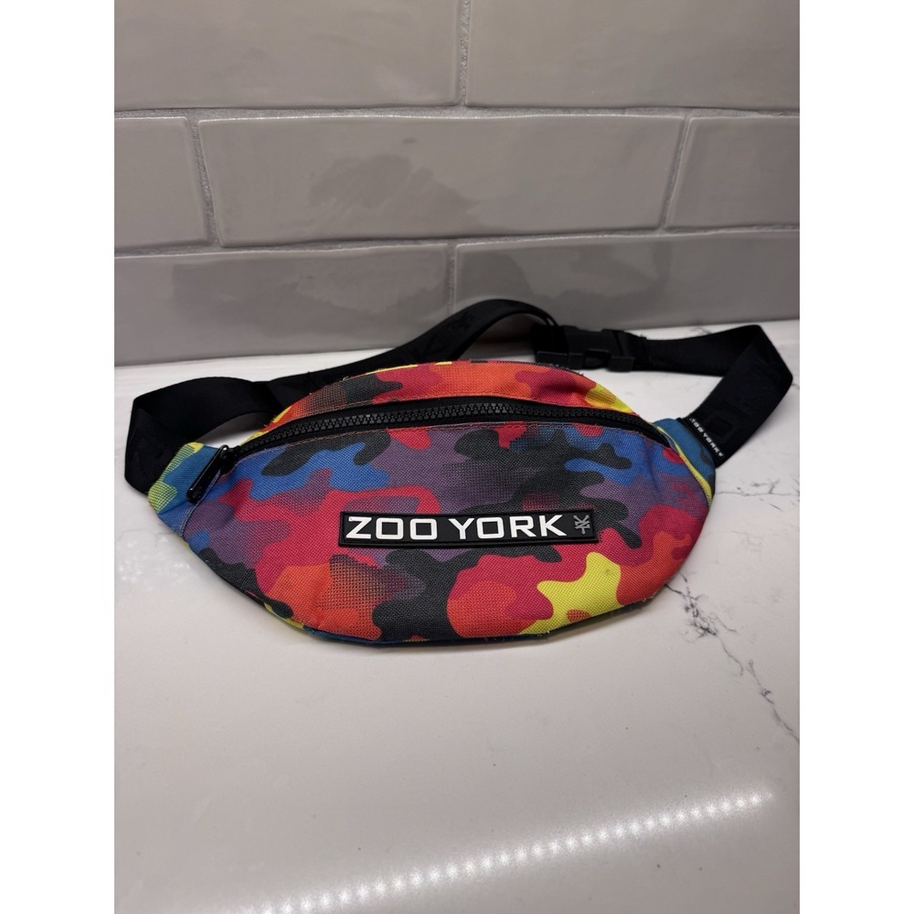 Zoo York Multicolor Camo Fanny Pack Waist Bag Hip Pack Streetwear Adjustable
